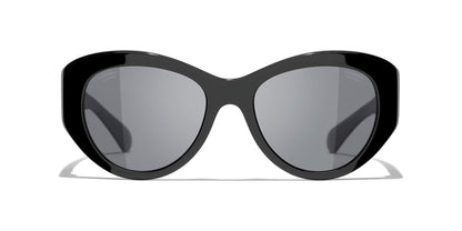 משקפי שמש של שאנל שחור-אפור | CHANEL Butterfly Sunglasses CH5492 Black-Gray