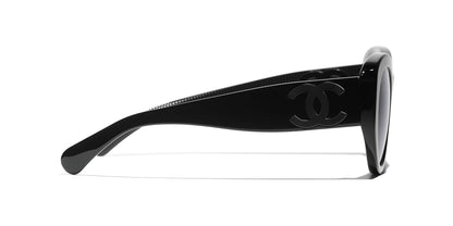 משקפי שמש של שאנל שחור-אפור | CHANEL Butterfly Sunglasses CH5492 Black-Gray