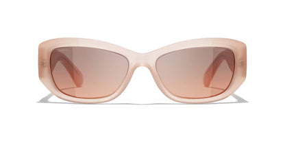 Chanel Coral Sunglasses | CHANEL Rectangle Sunglasses CH5493 Coral