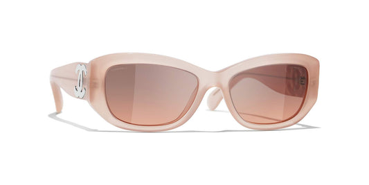 משקפי שמש של שאנל קורל | CHANEL Rectangle Sunglasses CH5493 Coral