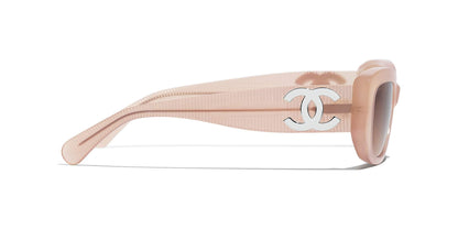 Chanel Coral Sunglasses | CHANEL Rectangle Sunglasses CH5493 Coral