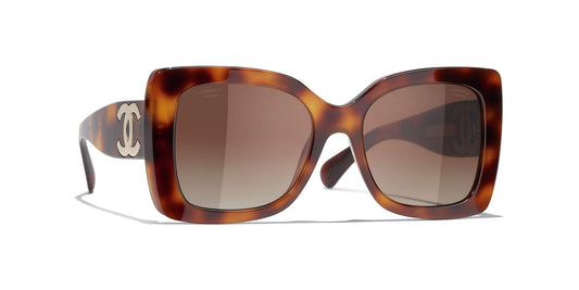 משקפי שמש של שאנל צב-חום | CHANEL Square Sunglasses CH5494 Tortoise-Brown
