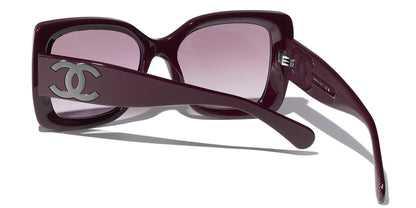 משקפי שמש של שאנל בורדו | CHANEL Square Sunglasses CH5494 Burgundy