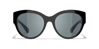 משקפי שמש של שאנל שחור-אפור | CHANEL Butterfly Sunglasses CH5498B Black-Gray