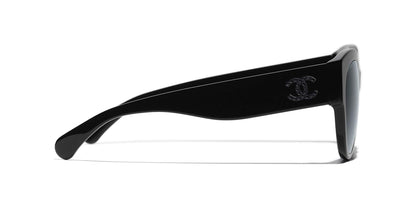משקפי שמש של שאנל שחור-אפור | CHANEL Butterfly Sunglasses CH5498B Black-Gray