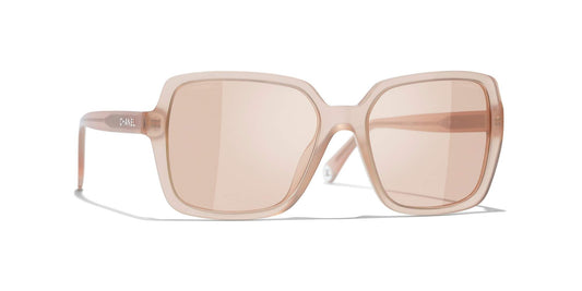 משקפי שמש של שאנל קורל-ורוד | CHANEL Square Sunglasses CH5505 Coral-Pink