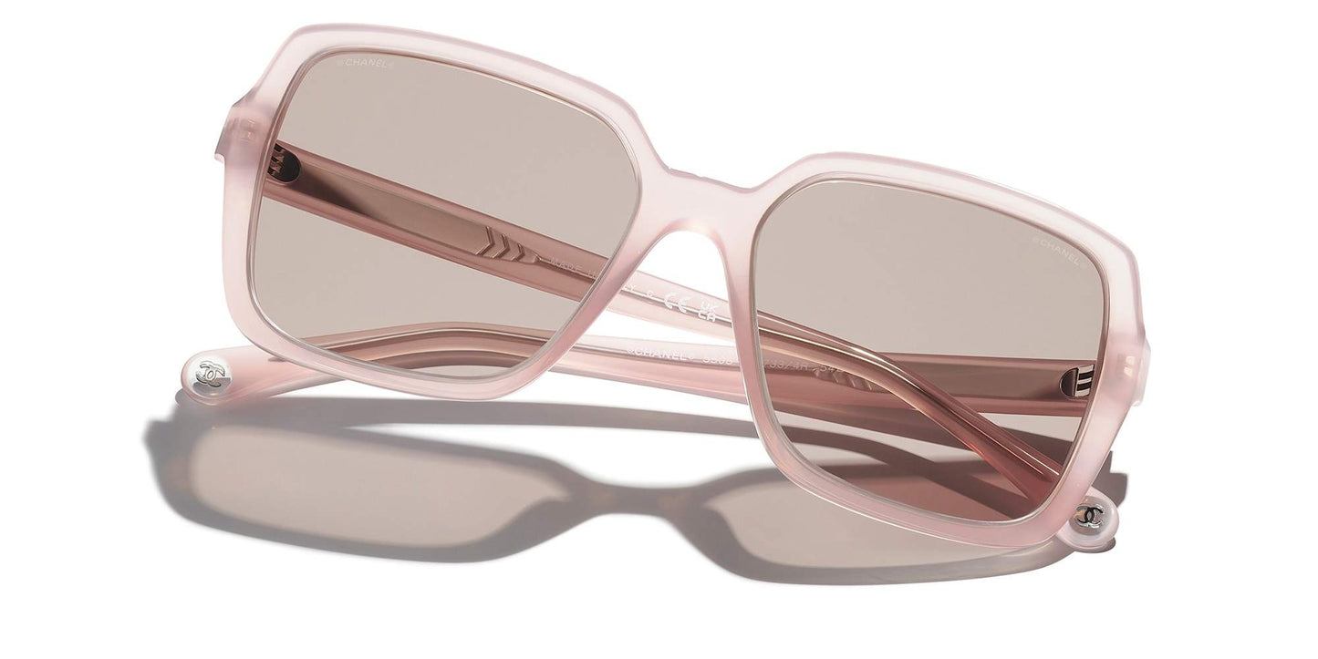 משקפי שמש של שאנל ורוד-סגול בהיר | CHANEL Square Sunglasses CH5505 Light Pink-Purple