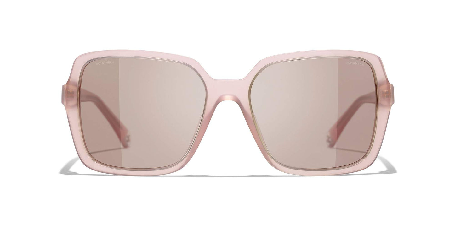 משקפי שמש של שאנל ורוד-סגול בהיר | CHANEL Square Sunglasses CH5505 Light Pink-Purple