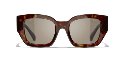 משקפי שמש של שאנל בצבע צב-חום כהה | CHANEL Square Sunglasses CH5506 Dark Tortoise-Brown