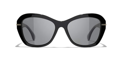 Hebrew | CHANEL Butterfly Sunglasses CH5510 Black-Gray