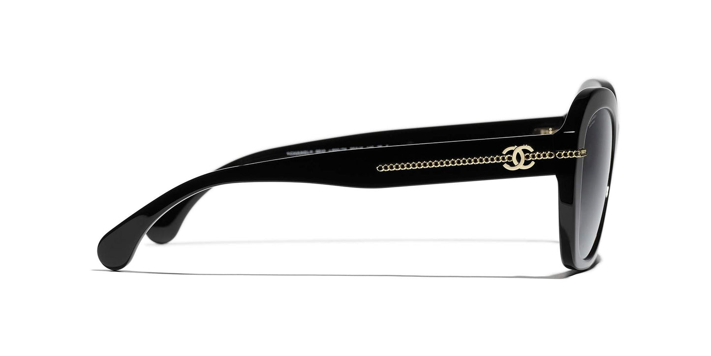 Hebrew | CHANEL Butterfly Sunglasses CH5510 Black-Gray