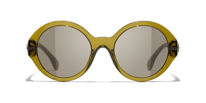 Chanel Round Sunglasses CH5511 Khaki-Brown