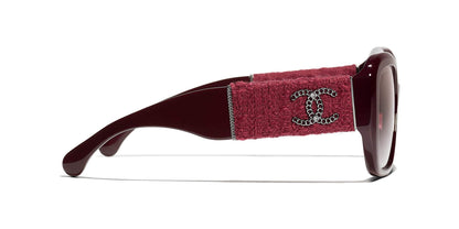 Chanel Square Sunglasses CH5512 Red Vandome-Burgundy
