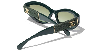 משקפי שמש של שאנל ירוק ונדום-ירוק | CHANEL Cat Eye Sunglasses CH5513 Green Vandome-Green