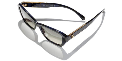 Chanel Butterfly Sunglasses CH5516 Blue Tweed-Grey
