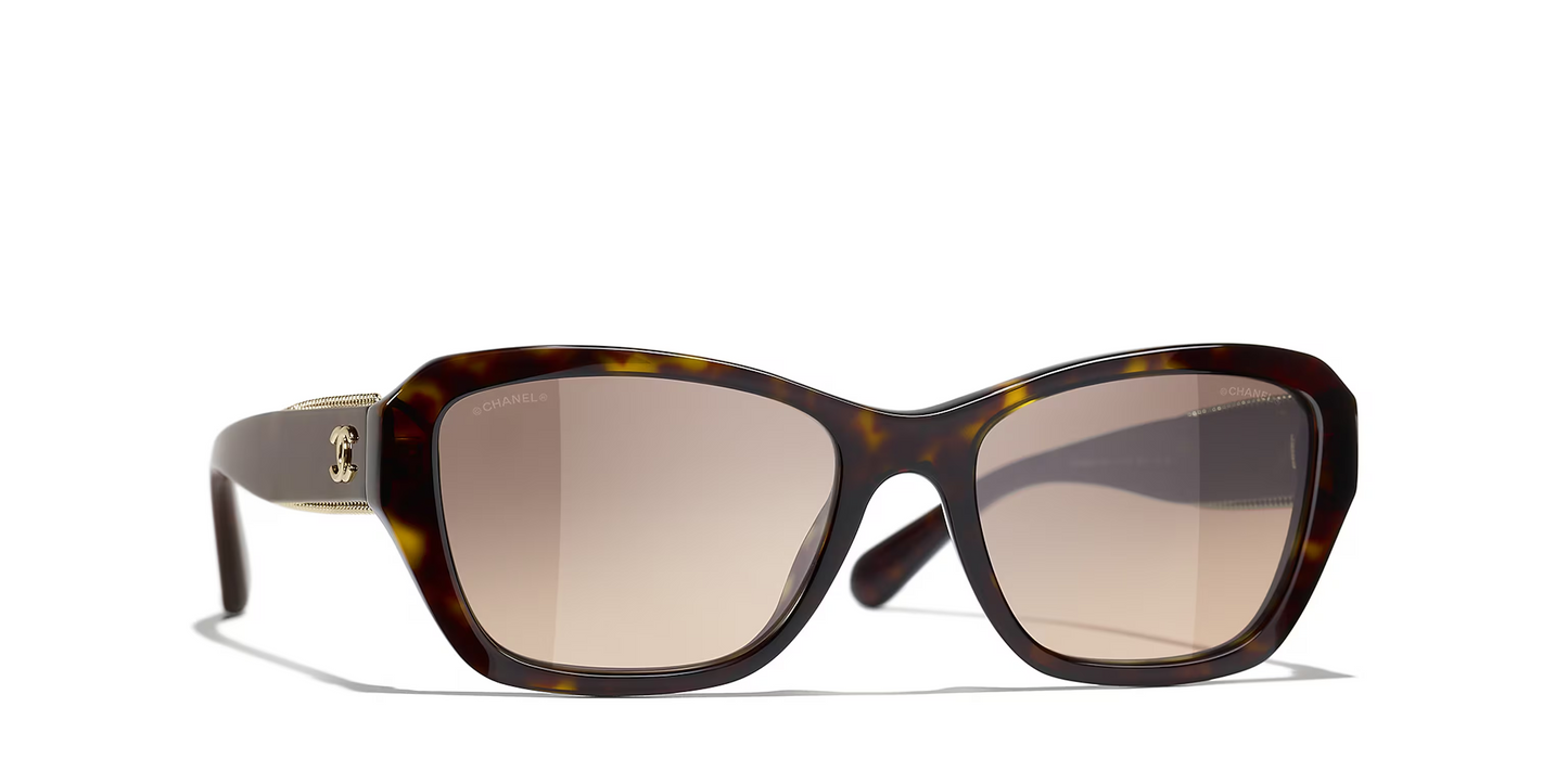משקפי שמש של שאנל חום-חום | CHANEL Butterfly glasses CH5516 Brown-Brown