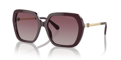 משקפי שמש שאנל בורדו | CHANEL Square Sunglasses CH5521 Burgundy