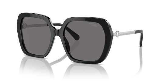 משקפי שמש של שאנל שחור-אפור | CHANEL Square glasses CH5521 Black-Grey