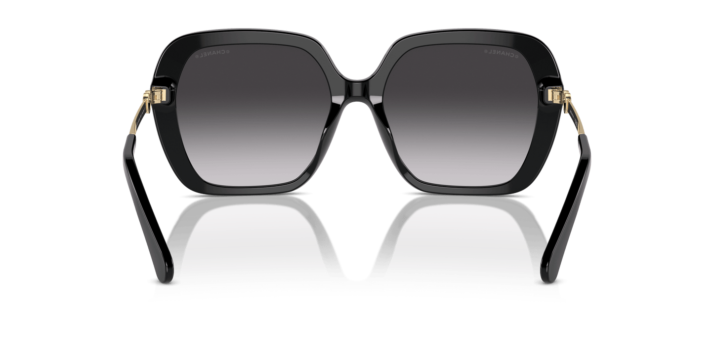 משקפי שמש שאנל שחור-אפור | CHANEL Square Sunglasses CH5521 Black-Grey