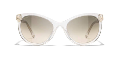 משקפי שמש של שאנל שקוף-אפור | CHANEL Pantos Sunglasses CH5523U Transparent-Grey
