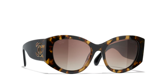 משקפי שמש של שאנל צב-חום | CHANEL Oval glasses CH5524 Tortoiseshell-Brown