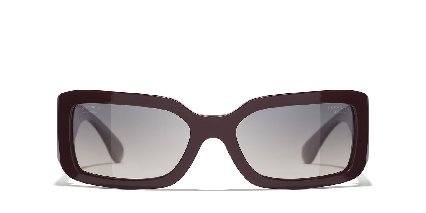 משקפי שמש של שאנל סגול-אפור | CHANEL Rectangular glasses CH5526 Purple-Grey
