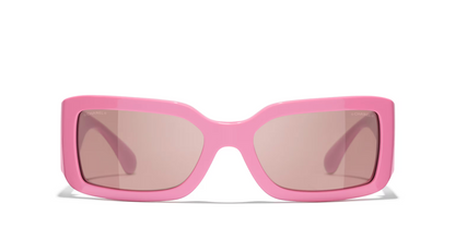 משקפי שמש של שאנל ורוד-ורוד | CHANEL Rectangular glasses CH5526 Pink-Pink
