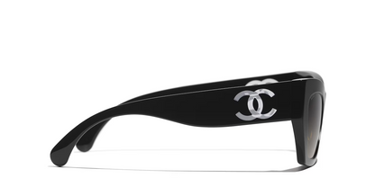 משקפי שמש של שאנל שחור-אפור | CHANEL Cat eye glasses CH5527 Black-Grey