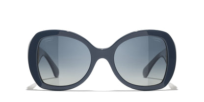 Chanel Blue-Blue Sunglasses | CHANEL Butterfly Sunglasses CH5531 Blue-Blue