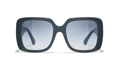 משקפי שמש של שאנל כחול-כחול | CHANEL Square Sunglasses CH5532 Blue-Blue