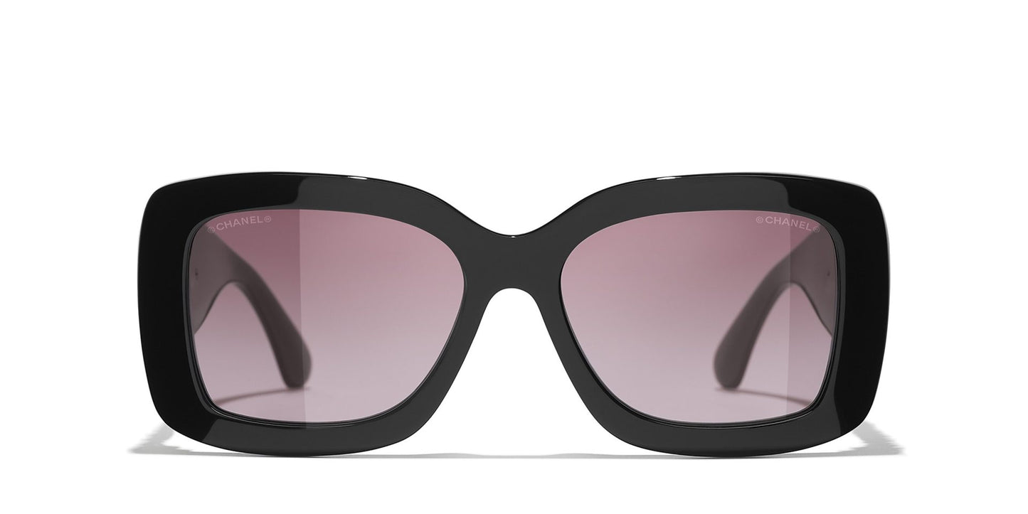 משקפי שמש של שאנל שחור-אדום | CHANEL Square glasses CH5535Q Black-Red