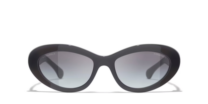 משקפי שמש של שאנל אפור-אפור | CHANEL Cat Eye Glasses CH5538Q Grey-Grey