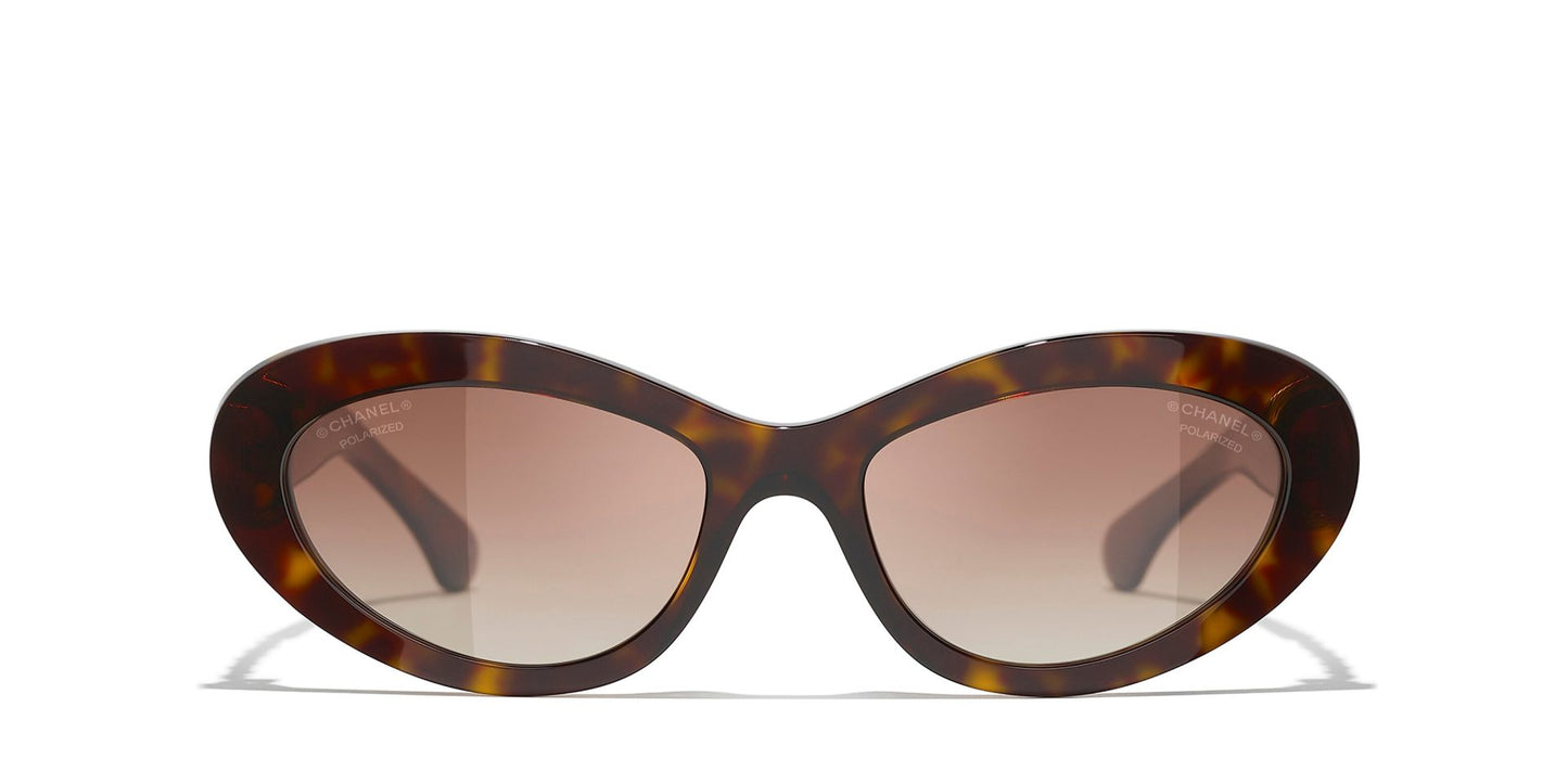 משקפי שמש של שאנל חום-חום | CHANEL Cat Eye Glasses CH5538Q Brown-Brown