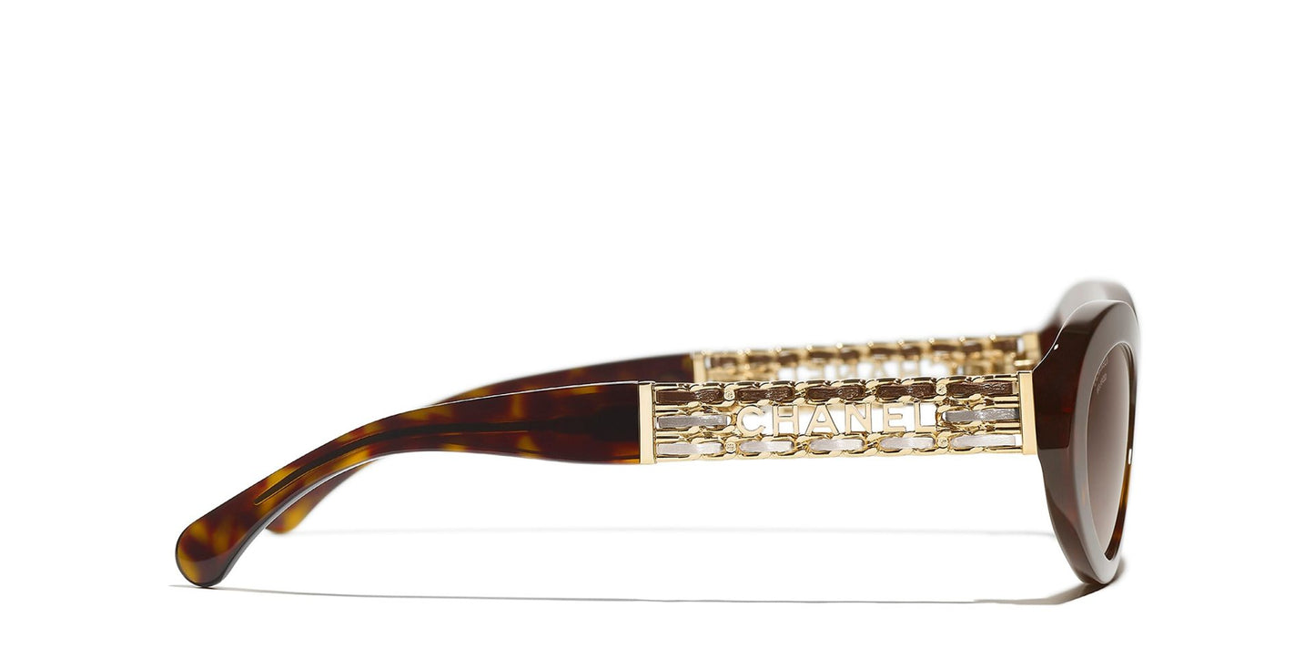 משקפי שמש של שאנל חום-חום | CHANEL Cat Eye Glasses CH5538Q Brown-Brown