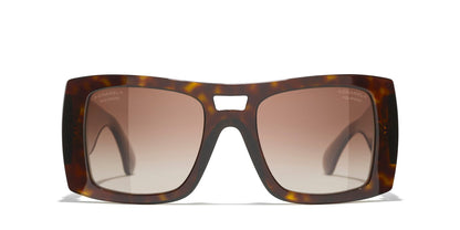 משקפי שמש של שאנל חום-חום | CHANEL Square glasses CH5539 Brown-Brown