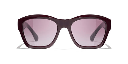 Chanel Sunglasses Burgundy | CHANEL Square Sunglasses CH6055B Burgundy