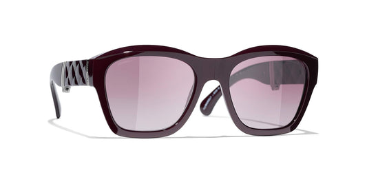 משקפי שמש של שאנל בורדו | CHANEL Square Sunglasses CH6055B Burgundy