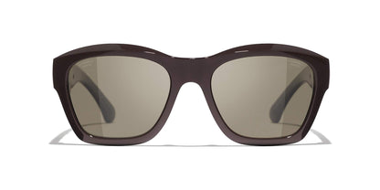 משקפי שמש של שאנל חומים | CHANEL Square Sunglasses CH6055B Brown