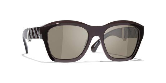 משקפי שמש של שאנל חומים | CHANEL Square Sunglasses CH6055B Brown
