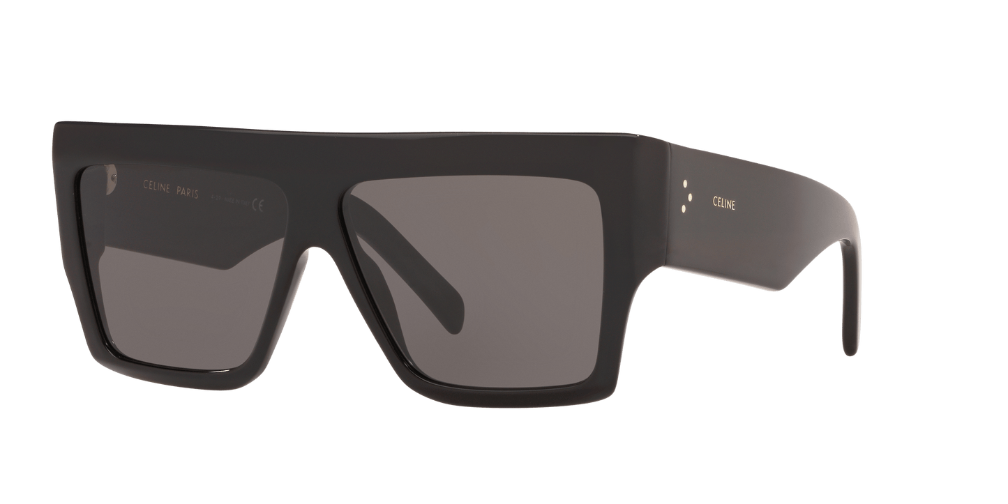 משקפי שמש של סלין שחור מבריק-אפור | CELINE CL40092I Black Shiny-Grey