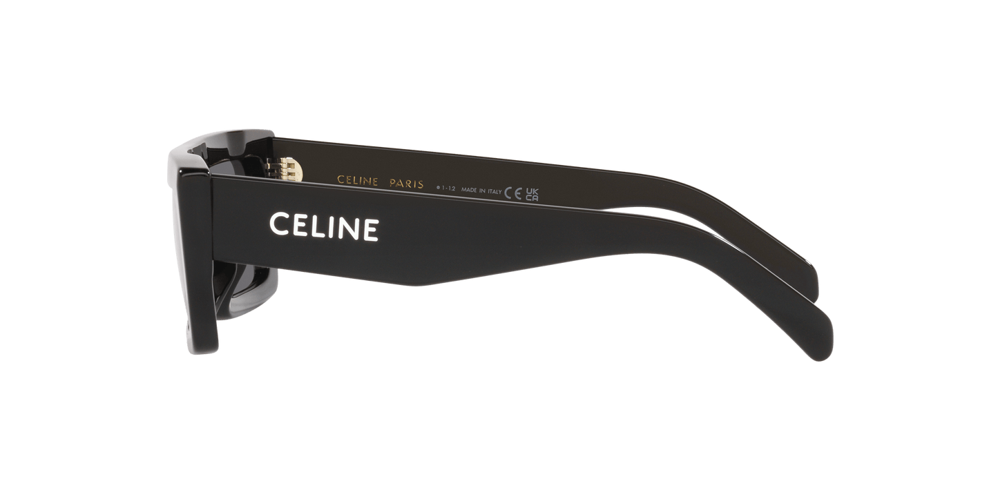 משקפי שמש של סלין שחור מבריק-אפור | CELINE CL40214U Black Shiny-Grey