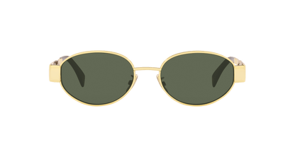 Celine Sunglasses Gold Shiny-Green | CELINE CL40235U Gold Shiny-Green