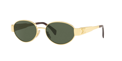 Celine Sunglasses Gold Shiny-Green | CELINE CL40235U Gold Shiny-Green