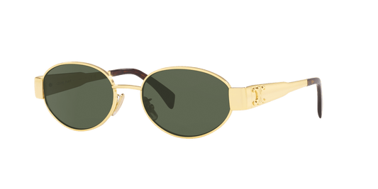 סלין משקפי שמש זהב מבריק-ירוק | CELINE CL40235U Gold Shiny-Green