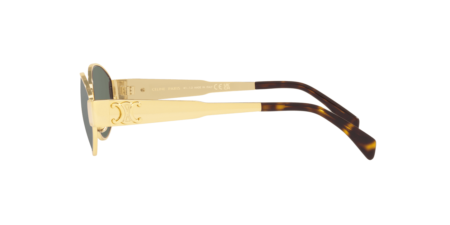 Celine Sunglasses Gold Shiny-Green | CELINE CL40235U Gold Shiny-Green