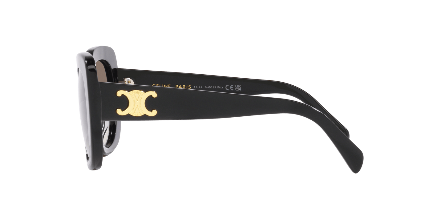 משקפי שמש של סלין שחור מבריק-חום | CELINE CL40226U Black Shiny-Brown
