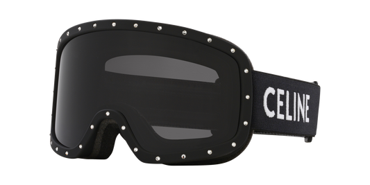 משקפי שמש של סלין שחור מט-אפור | CELINE Ski Mask Cl4196Us Black Matte-Grey