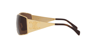 משקפי שמש של סלין בצבע זהב-חום | CELINE Maxi Metal Triomphe Cl40283U Gold-Brown