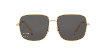 סלין משקפי שמש זהב-אפור | CELINE Rhinestone Triomphe Cl40284U Gold-Grey