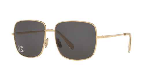 סלין משקפי שמש זהב-אפור | CELINE Rhinestone Triomphe Cl40284U Gold-Grey
